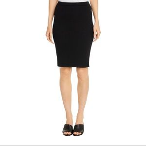 Eileen Fisher Pencil Mini Skirt | Black | Wool | Women’s Size Large